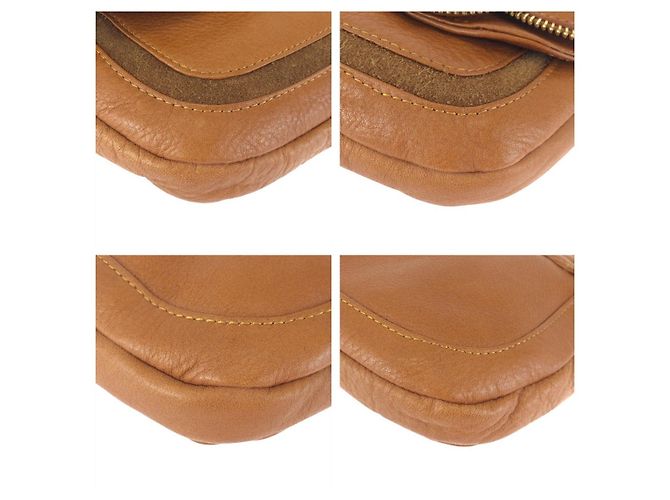 Chloé Borsa a tracolla in pelle Chloe Marrone - vista 3