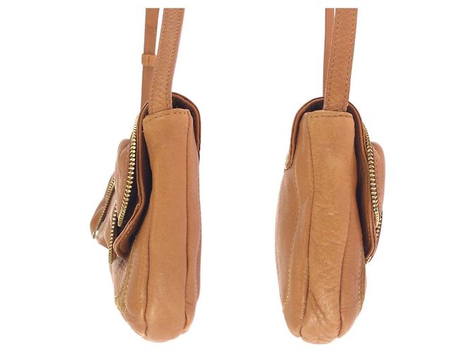 Chloé Borsa a tracolla in pelle Chloe Marrone - vista 7