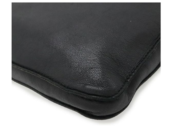 Hermès Borsa a tracolla in agnello nero Hermes - vista 3