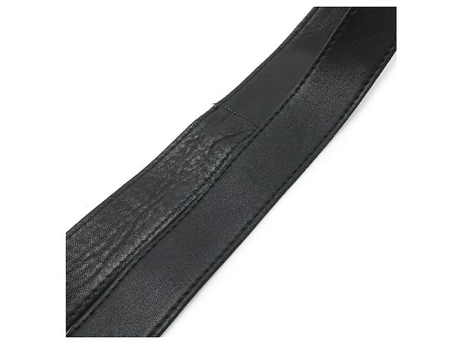 Hermès Borsa a tracolla in agnello nero Hermes - vista 5