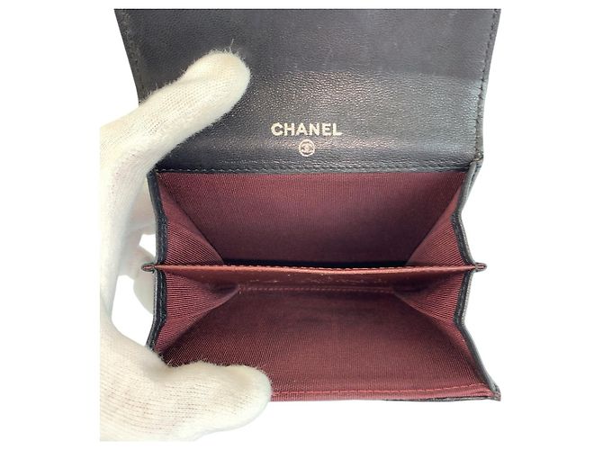 Monedero de cuero matelassé Chanel Negro - vista 5