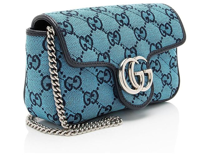 Bolso Mini Matelassé GG Canvas GG Marmont de Gucci Negro - vista 2