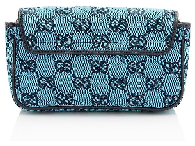 Bolso Mini Matelassé GG Canvas GG Marmont de Gucci Negro - vista 3