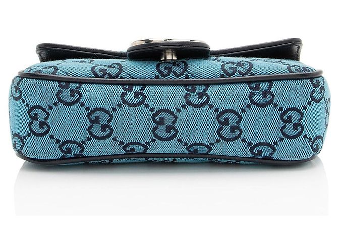 Bolso Mini Matelassé GG Canvas GG Marmont de Gucci Negro - vista 4