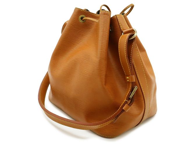 Borsa a Spalla Louis Vuitton Epi Petit Noe Marrone - vista 2