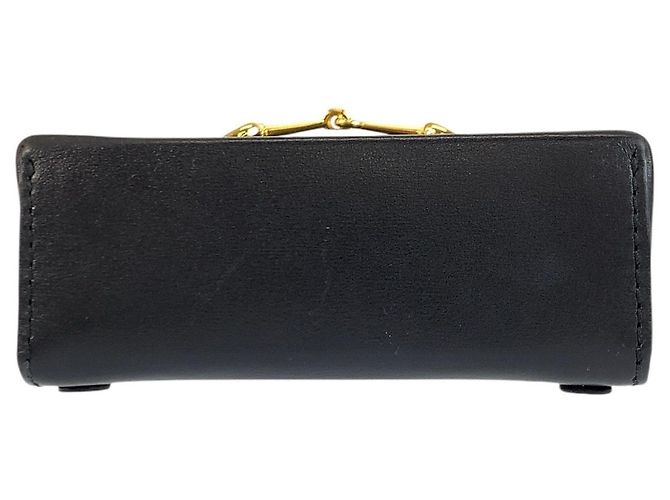 Borsa a tracolla Gucci in pelle Horsebit Nero - vista 10