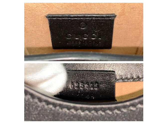 Borsa a tracolla Gucci in pelle Horsebit Nero - vista 3