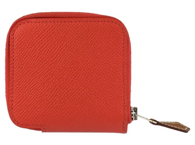 Hermès Hermes Azap Compact Mini Silk Seiden-Kleingeldbeutel Silber Metallisch - Ansicht 2