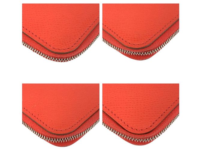 Hermès Hermes Azap Compact Mini Silk Seiden-Kleingeldbeutel Silber Metallisch - Ansicht 5