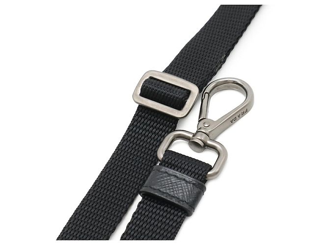 Custodia per smartphone e borsa 2WAY con logo triangolo in nylon Prada Nero - vista 5