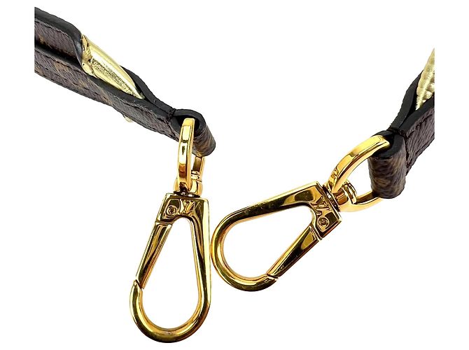 Tracolla Louis Vuitton Bandouliere Reversible Monogram Gold Epi Leather Brown Marrone - vista 5