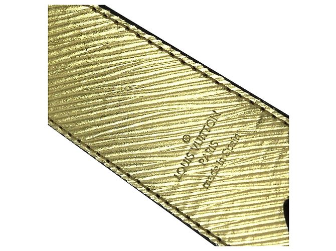 Tracolla Louis Vuitton Bandouliere Reversible Monogram Gold Epi Leather Brown Marrone - vista 7
