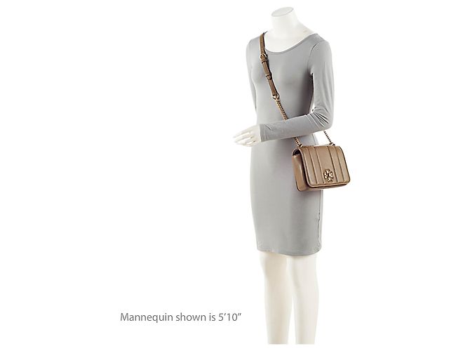 Borsa a tracolla Tory Burch Kira in pelle con catena Verde - vista 5