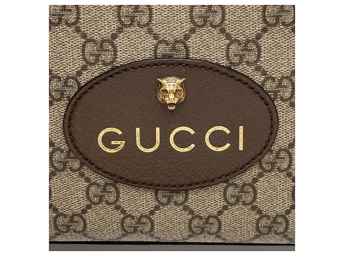 Gucci GG Supreme Neo Vintage Messenger Marrone Beige - vista 9