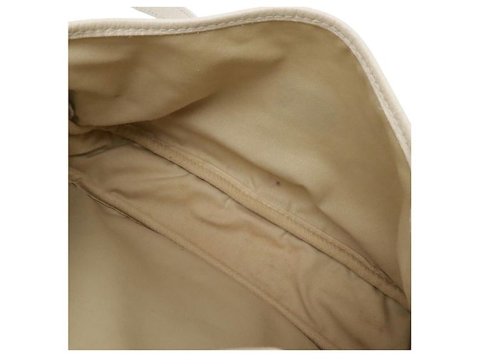 Borsa a Spalla Louis Vuitton Monogram Mini Lin Saumur 30 Marrone Beige - vista 7