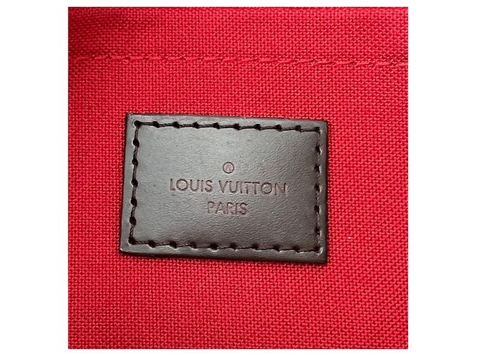 Borsa a tracolla Louis Vuitton Favorite MM Damier Ebene Marrone - vista 6