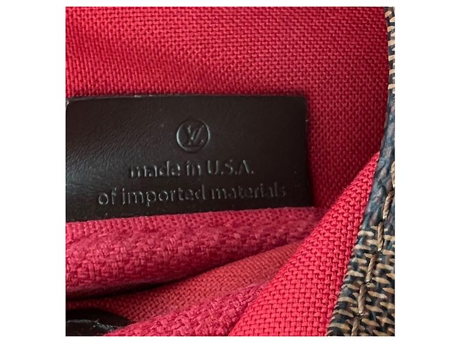 Borsa a tracolla Louis Vuitton Favorite MM Damier Ebene Marrone - vista 7