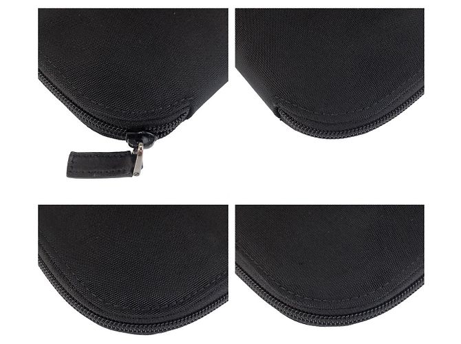 Clutch in nylon nero Gucci - vista 3