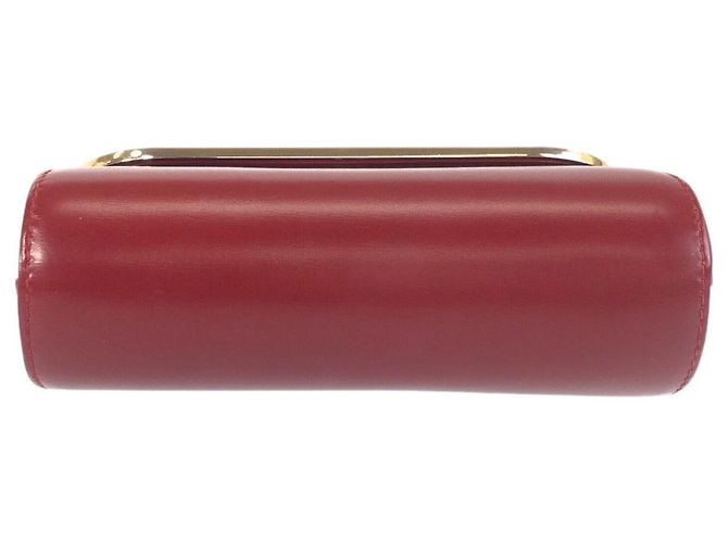 Bolsa de Ombro Gucci Vintage Leather Chain Vermelho - vista 10