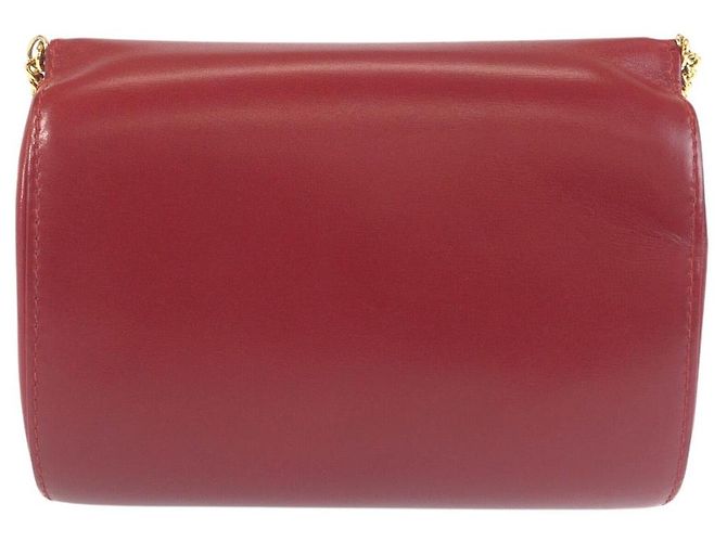 Bolsa de Ombro Gucci Vintage Leather Chain Vermelho - vista 2