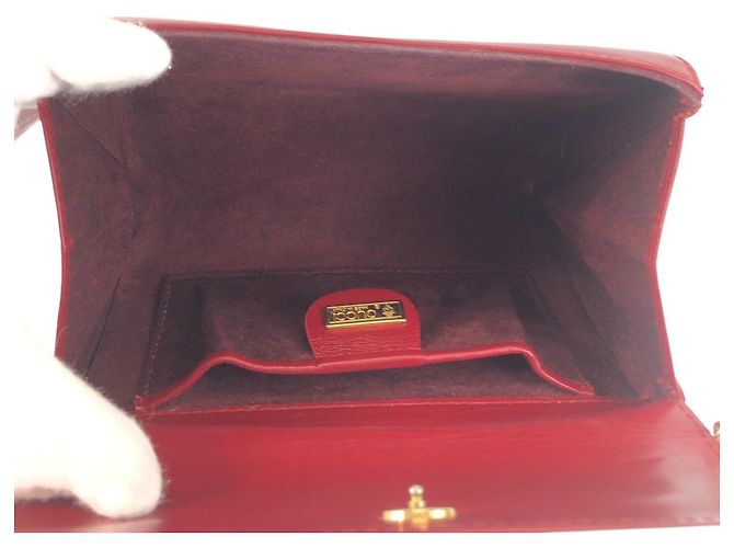 Bolsa de Ombro Gucci Vintage Leather Chain Vermelho - vista 9