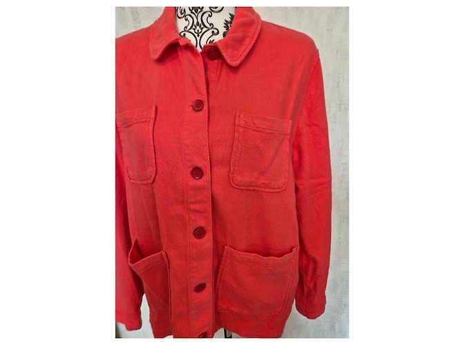 Autre Marque Harris Wilson Giacca Leonie Cotone Corallo Rosso - vista 2