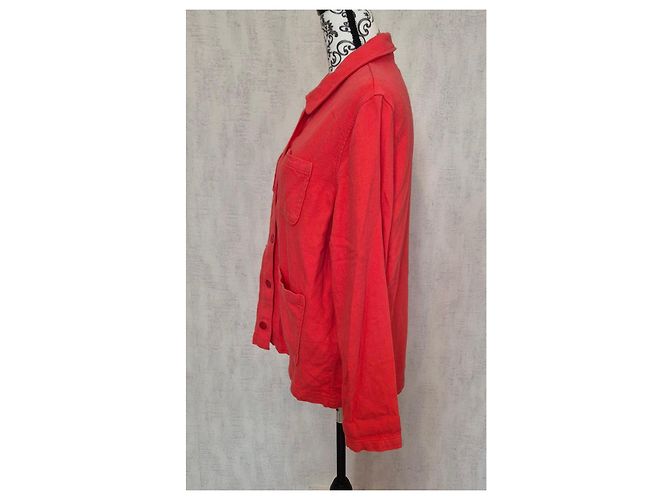 Autre Marque Harris Wilson Giacca Leonie Cotone Corallo Rosso - vista 3