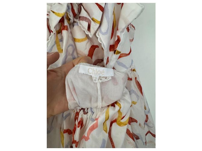 Abito estivo multicolore Chloé in cotone - vista 3