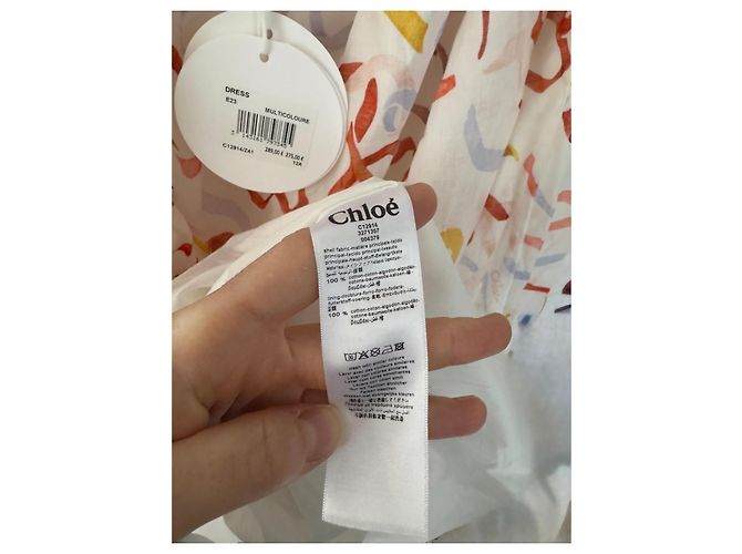 Abito estivo multicolore Chloé in cotone - vista 5