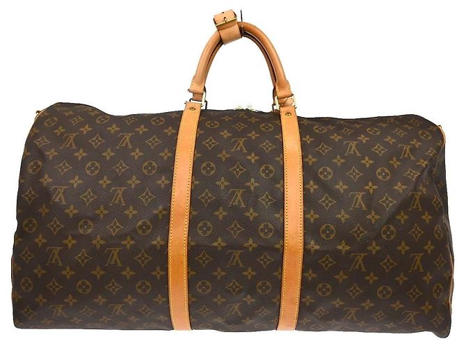 Louis Vuitton Keepall Bandouliere Monogram Canvas 60 Marron - vue 2