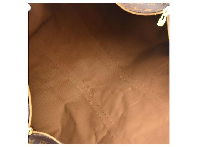 Louis Vuitton Keepall Bandouliere Monogram Canvas 60 Marron - vue 4