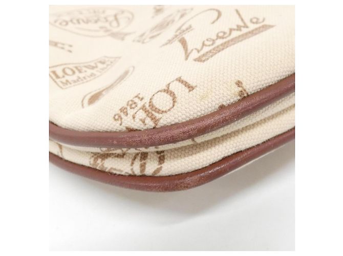 Borsa a tracolla Loewe Beige Marrone Rossa Tela Rosso - vista 3