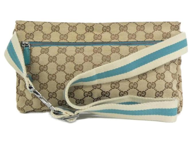 Marsupio Gucci 28566 Blu Beige - vista 2