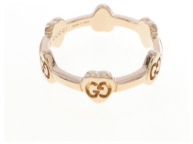 Anello Gucci GG Love in oro rosa - vista 2