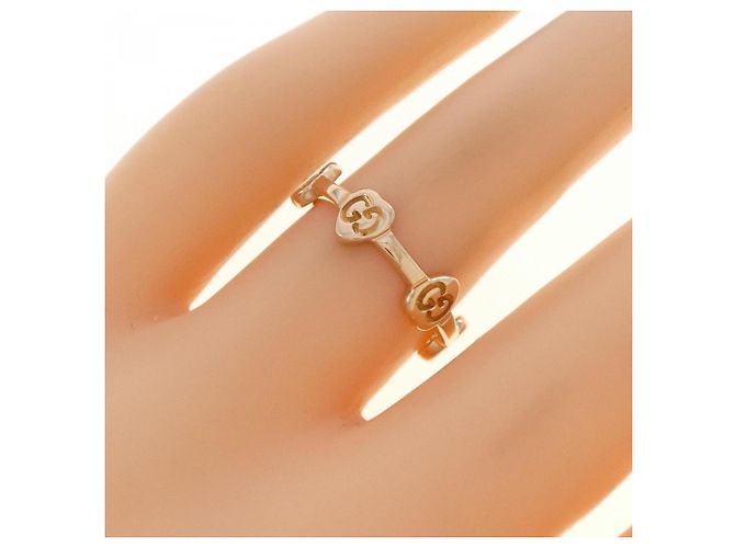 Anello Gucci GG Love in oro rosa - vista 4