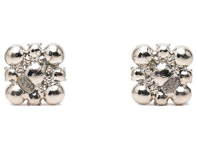 Timeless Orecchini Chanel Silver Metal Rhinestone Stud Argento - vista 2