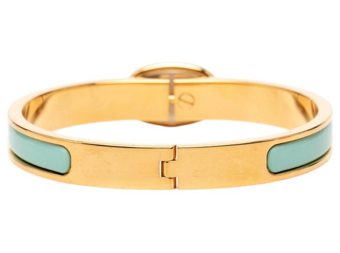 Hermès Bracciale Hermes Mini Click Chaine d'Ancre Blu D'oro - vista 3