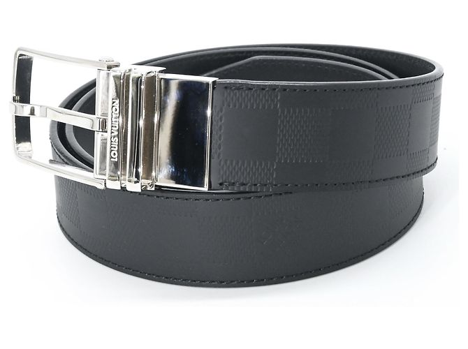 Cintura Boston Damier Infini Louis Vuitton Nero - vista 2