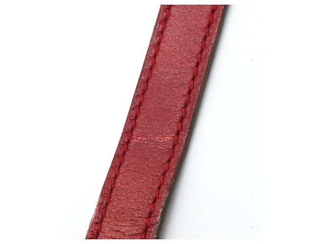 Hermès HERMES Touareg Artemis Red Leder Armband Charm Rot - Ansicht 11