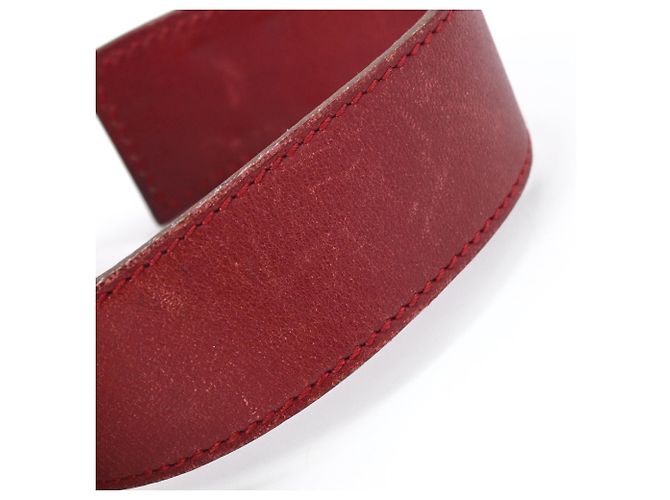 Hermès HERMES Touareg Artemis Red Leder Armband Charm Rot - Ansicht 12
