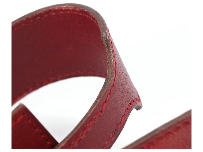 Hermès HERMES Touareg Artemis Red Leder Armband Charm Rot - Ansicht 13