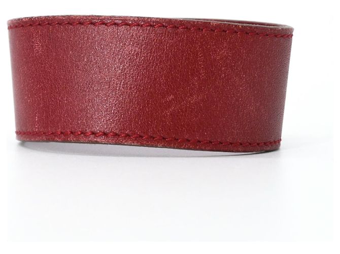 Hermès HERMES Touareg Artemis Red Leder Armband Charm Rot - Ansicht 2