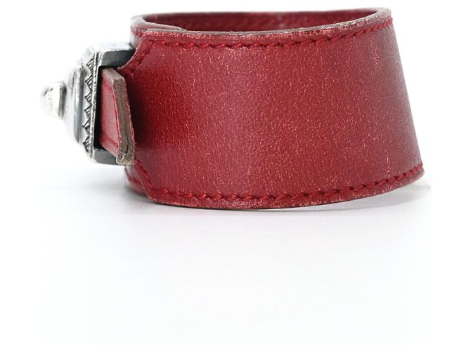Hermès HERMES Touareg Artemis Red Leder Armband Charm Rot - Ansicht 3