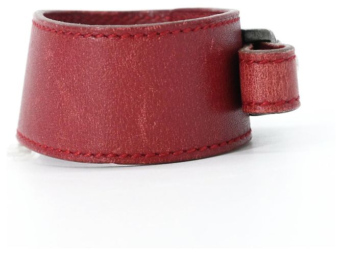 Hermès HERMES Touareg Artemis Red Leder Armband Charm Rot - Ansicht 4