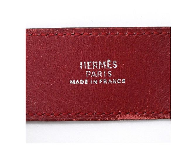 Hermès HERMES Touareg Artemis Red Leder Armband Charm Rot - Ansicht 7