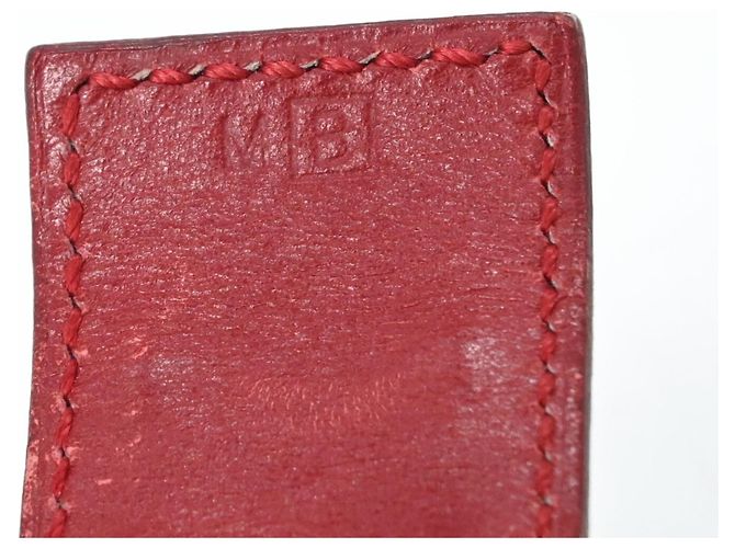 Hermès HERMES Touareg Artemis Red Leder Armband Charm Rot - Ansicht 8