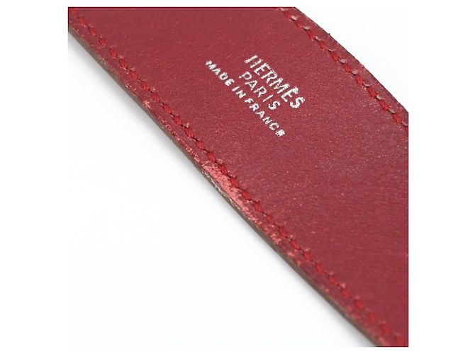 Hermès HERMES Touareg Artemis Red Leder Armband Charm Rot - Ansicht 9