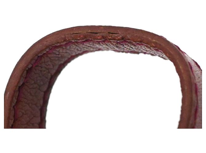 Hermès Bracciale charm in pelle Hermes Touareg Artemis Rosso - vista 11