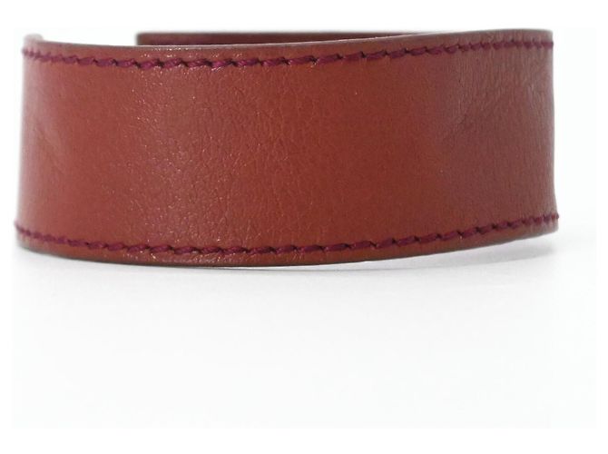 Hermès Bracciale charm in pelle Hermes Touareg Artemis Rosso - vista 2