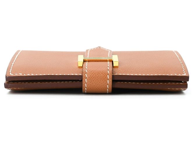 Tarjetero Mini Hermès Bearn Castaño - vista 6